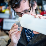 Michael Borkowsky making scent for and art exhibition 2020